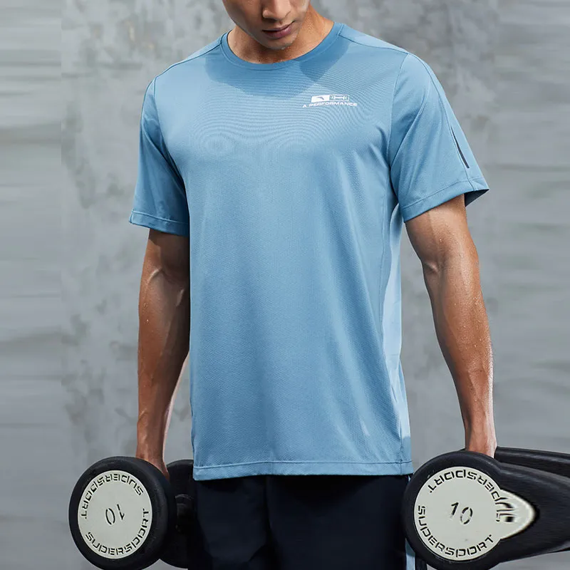 ANTA Life Collection T Shirts Men Wall Gray-3