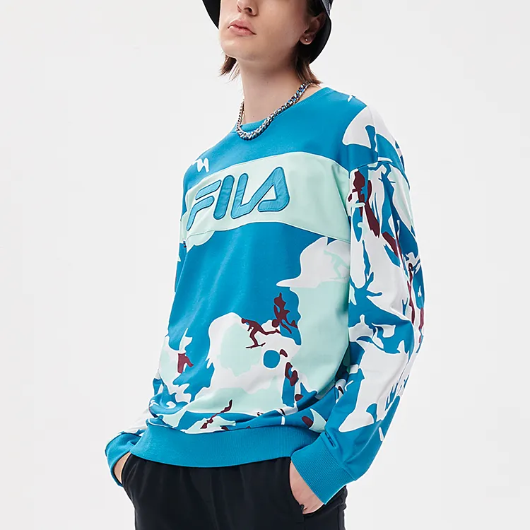 FILA FUSION Sweatshirts Men Blue Base With Sliding Mechanism-3