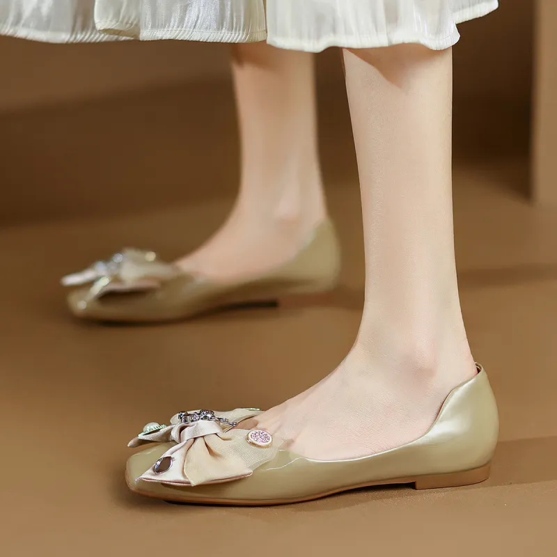 CAMEIDO Women's Casual Shoes Women's Apricot-2