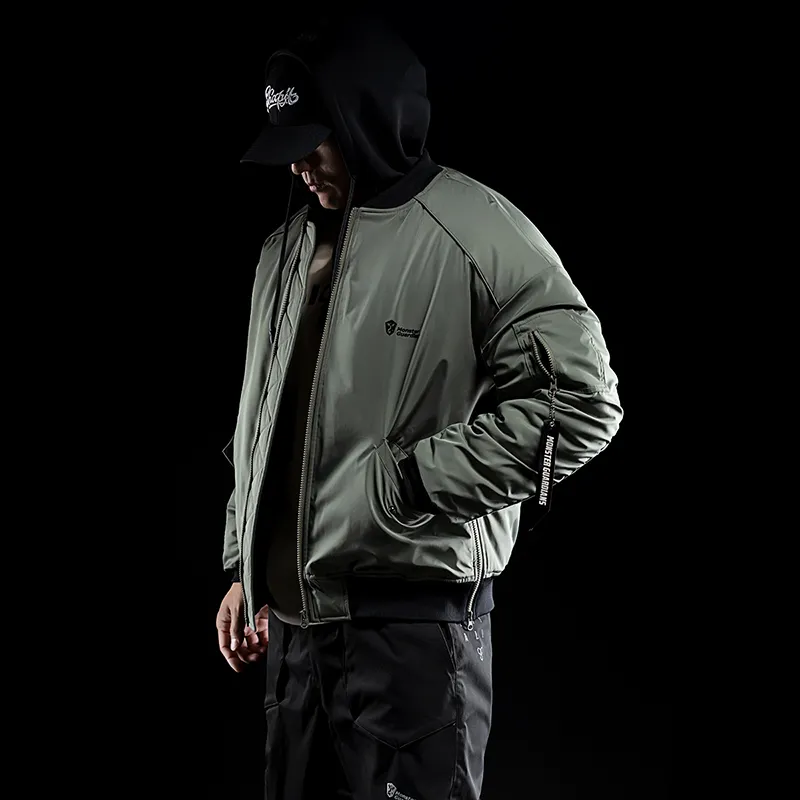 Monster Guardians Jackets Men Army Green-4