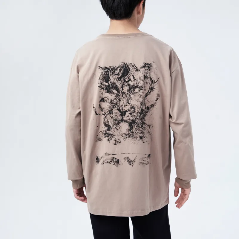 Vans Tiger Collection T Shirts Unisex Camel-3