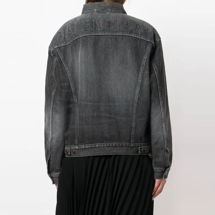 Balenciaga Jackets Unisex Gray Black-2