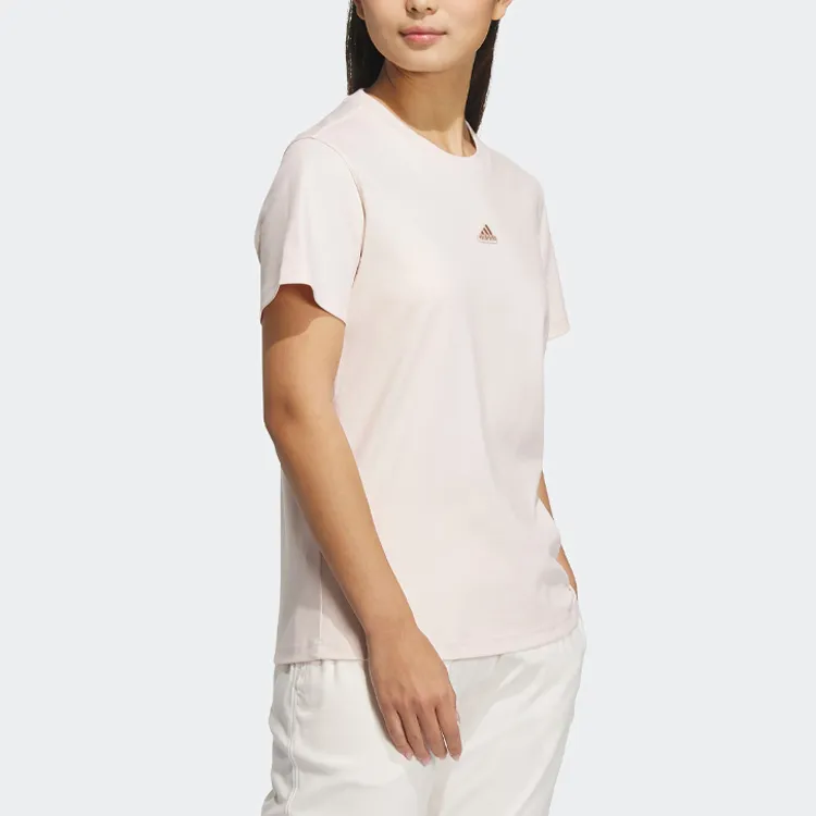 Adidas Set in Sleeve T Shirt Women's Wonder Quartz-4