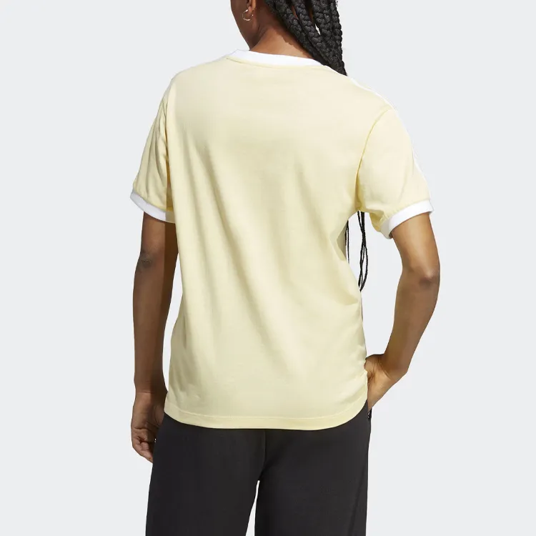 Adidas Originals 70s Drop Shoulder Sleeve T Shirt Women's Yellow-2