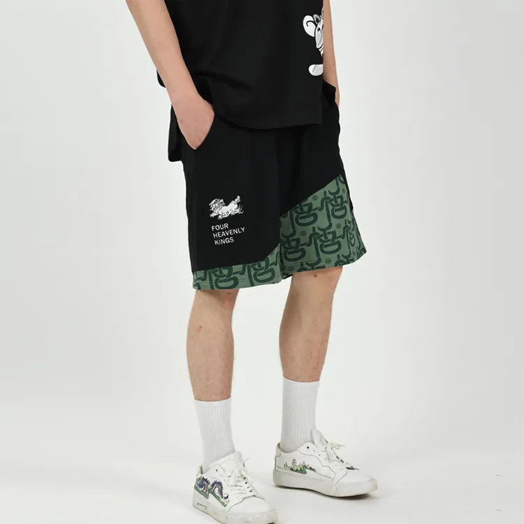 WOOKONG Loose Fit Shorts Men's Black-2