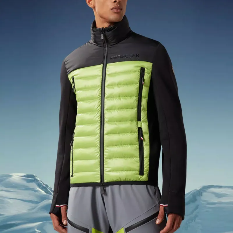 Moncler Logo patch Funnel Neck Jacket-3