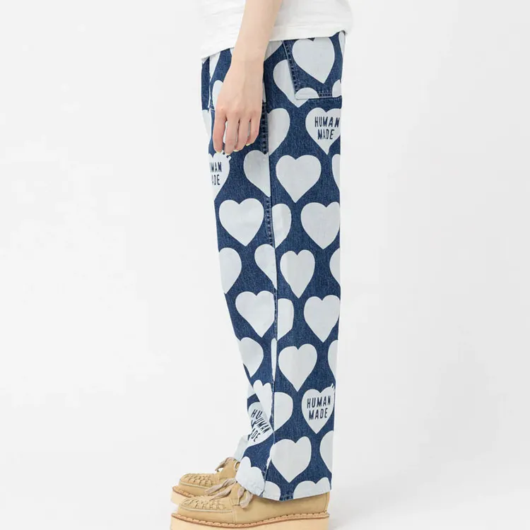 HUMAN MADE Heart Baggy Denim Pants-7