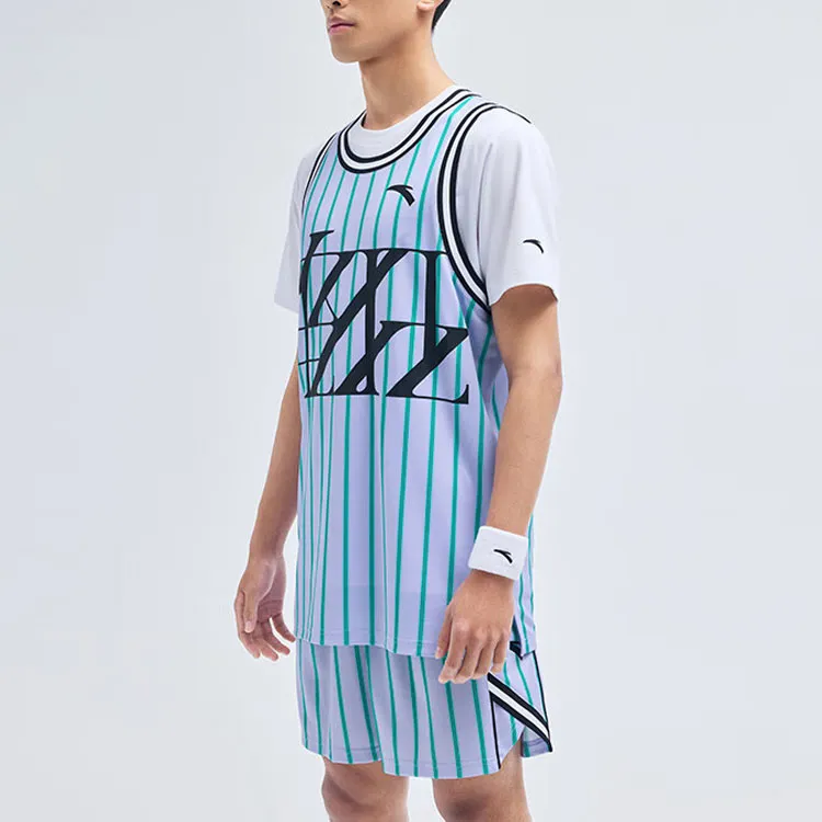 Anta Basketball Collection Basketball Suit Men's Light Jade Purple-2
