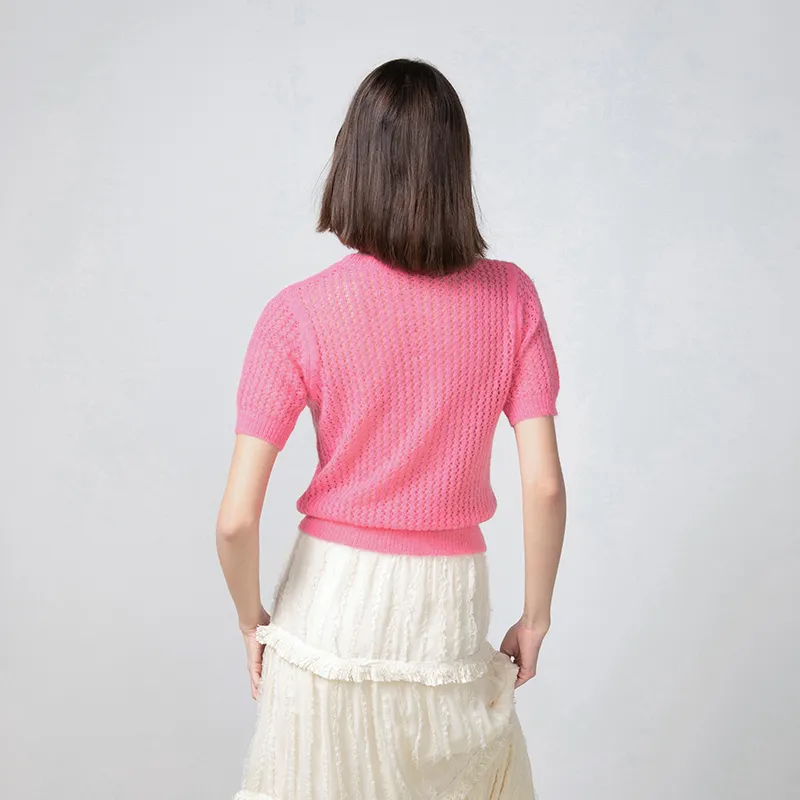 CUBIC Knitwear Women's Rose Red-2