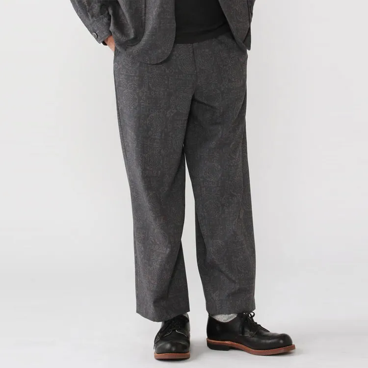 Beams Casual Pants Men Batik Gray-7