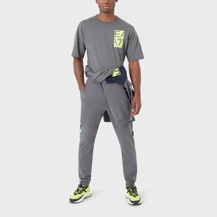 EMPORIO ARMANI EA7 SS23 T Shirt Men's Iron Gray-2