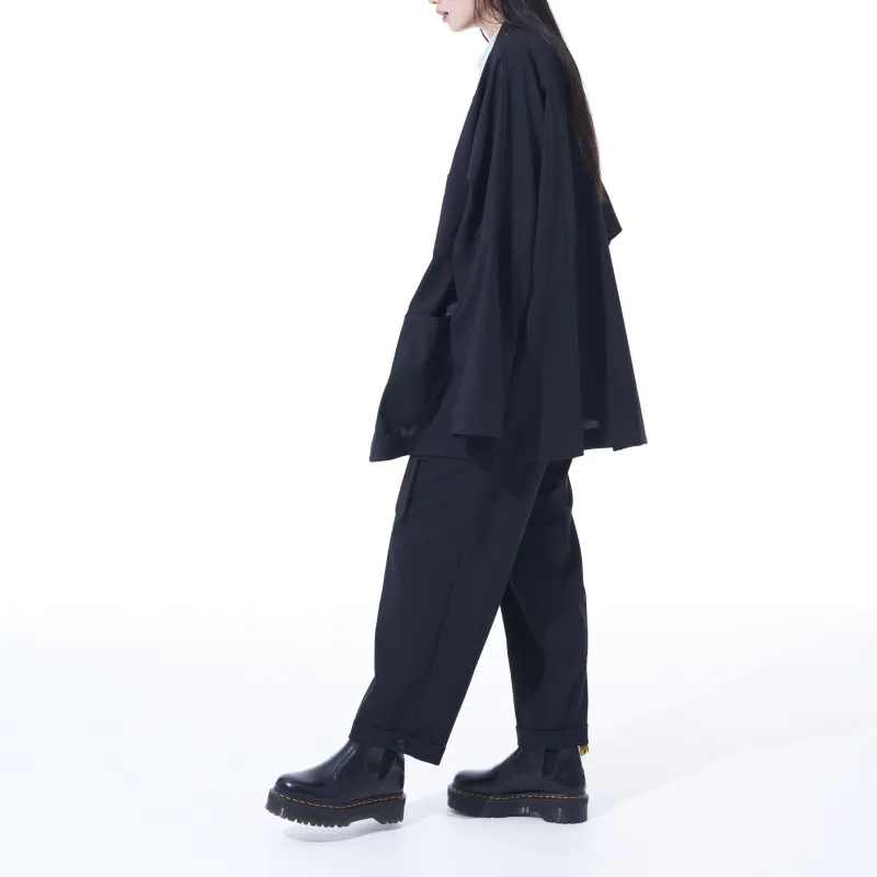 Yohji Yamamoto Casual Pants Unisex Black-5
