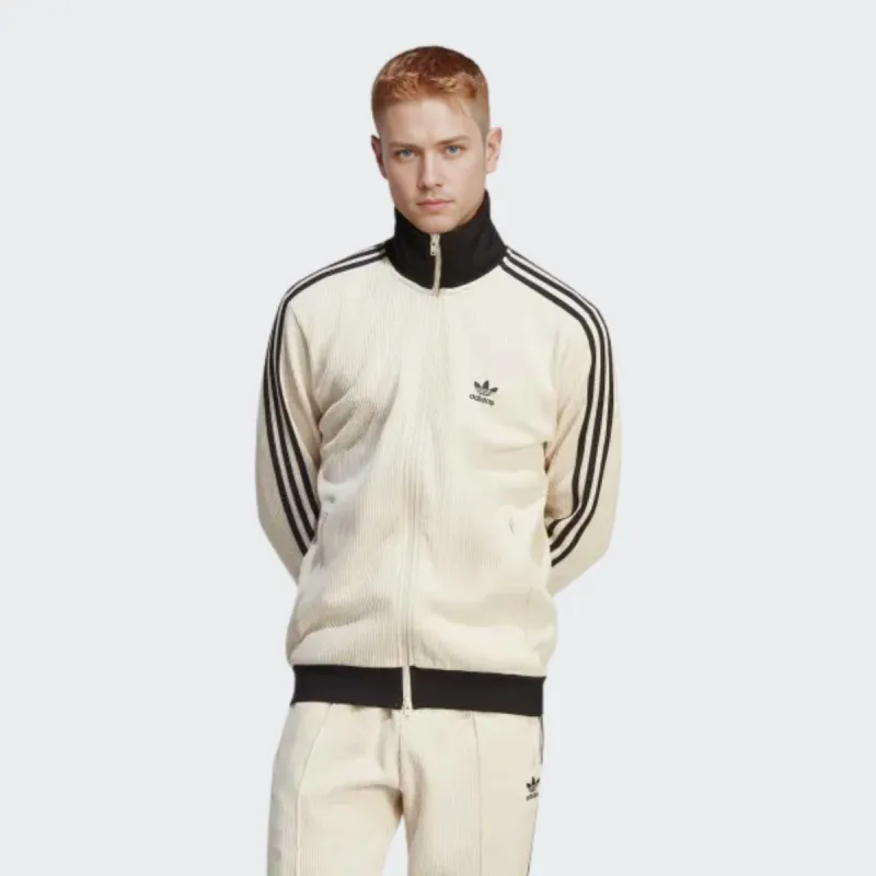 Adidas originals Mens Adicolor Classics Waffle Beckenbauer Track Jacket Wonder White POIZON