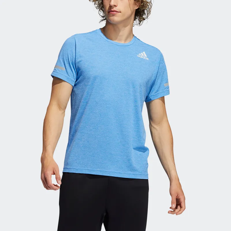 Adidas T Shirts Men Sky Blue-2
