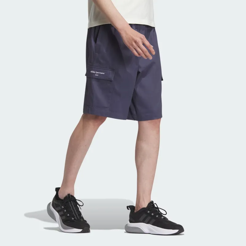 Adidas Casual Shorts Men Dark Navy Blue-2