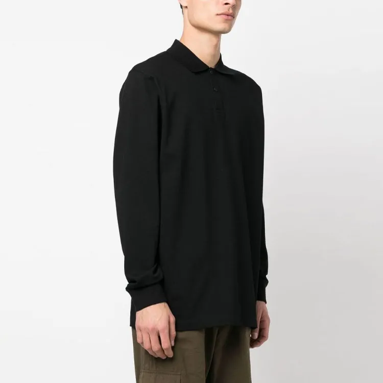 Y 3 Polo Shirts Men Black-3
