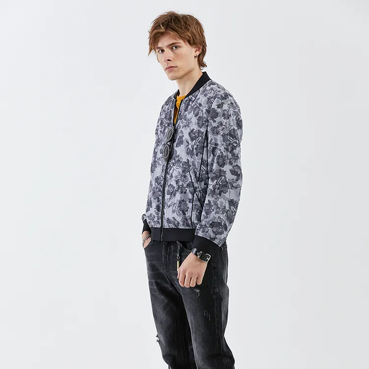 DAVID NAMAN SS22 Jacket Men's Gray Black-3