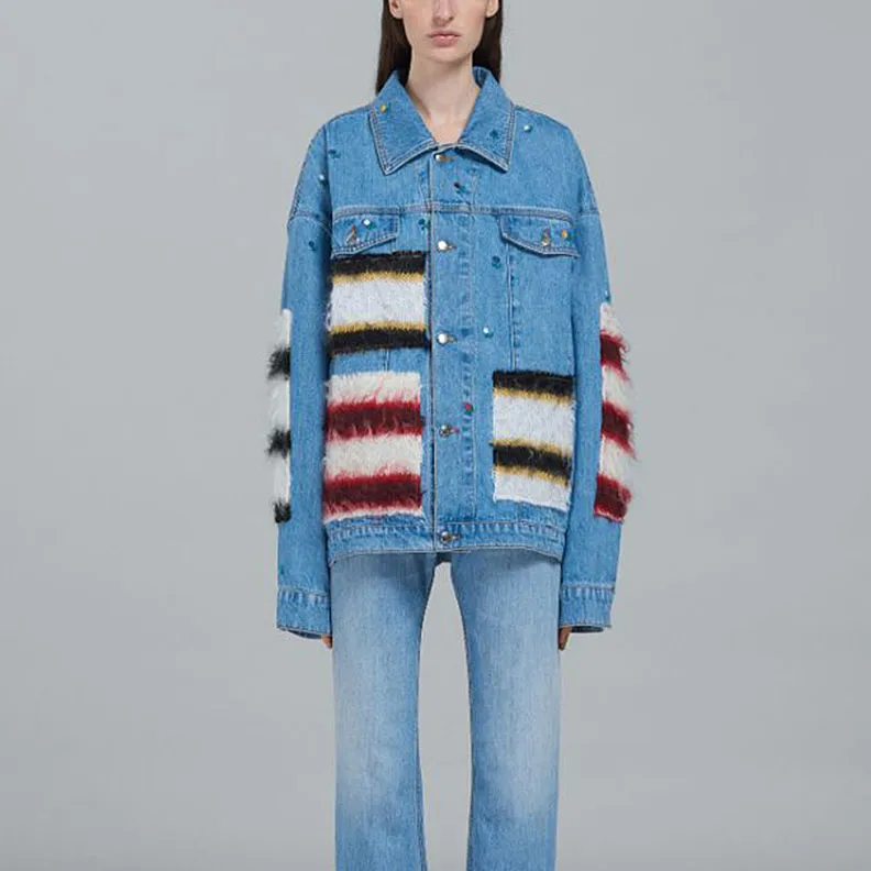 MARNI Denim Jackets Women's Denim Blue-1