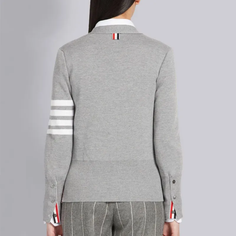 THOM BROWNE 4 Bar Milano Stitch Buttoned Cardigan-3