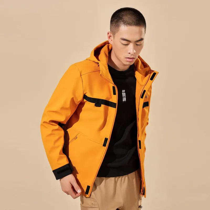 Erke Jackets Men Yardang Orange-3