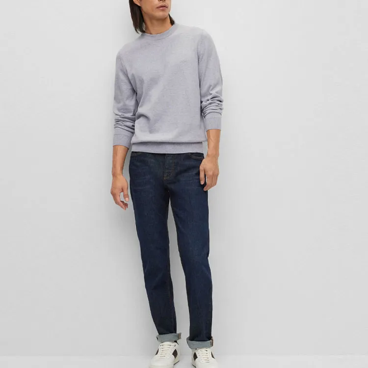 HUGO BOSS Sweaters Men Light Gray-1