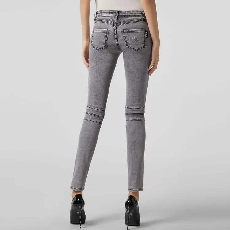 PHILIPP PLEIN Acid wash Skinny Jeggings-3