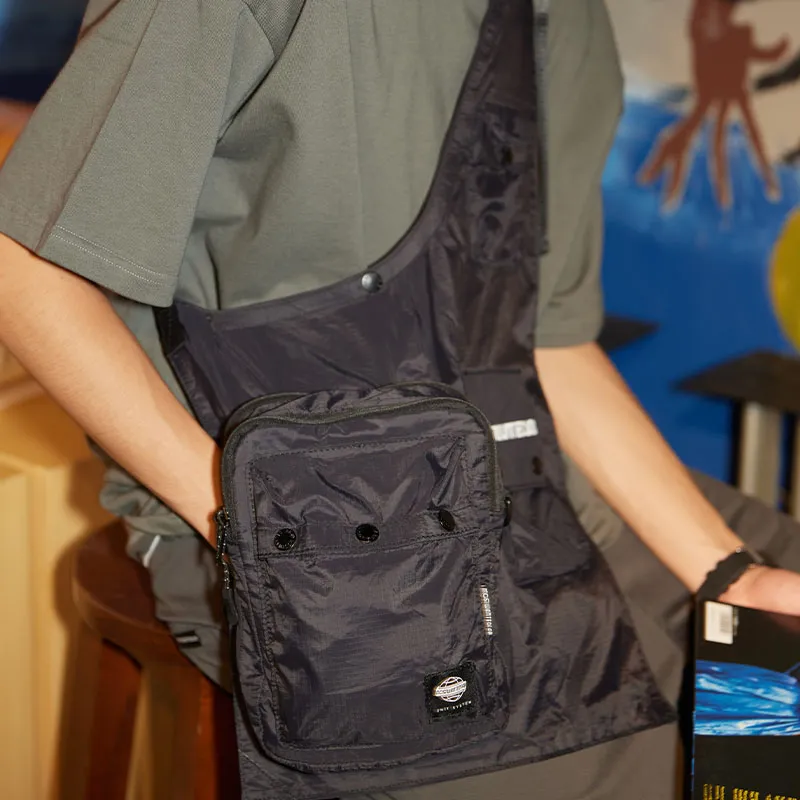 MostwantedLab Polyester Shoulder Bag, Crossbody Bag Regular Unisex Black-5