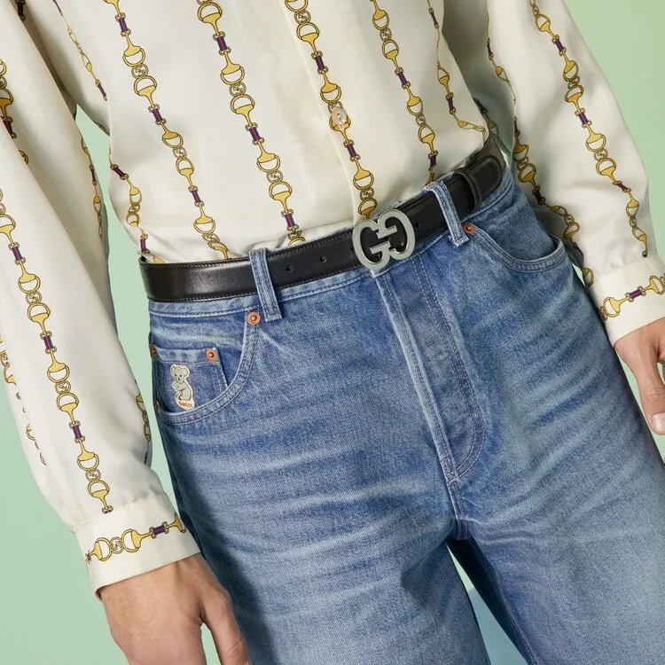 GUCCI Gg Buckle Wide Belt-2