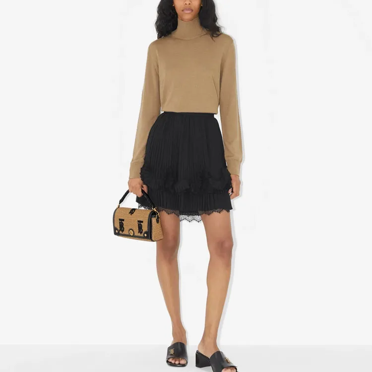 Burberry Casual Short Skirts Women's Black-1