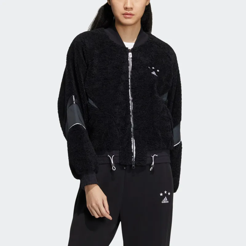 Adidas Cropped Coats Women's Black-1
