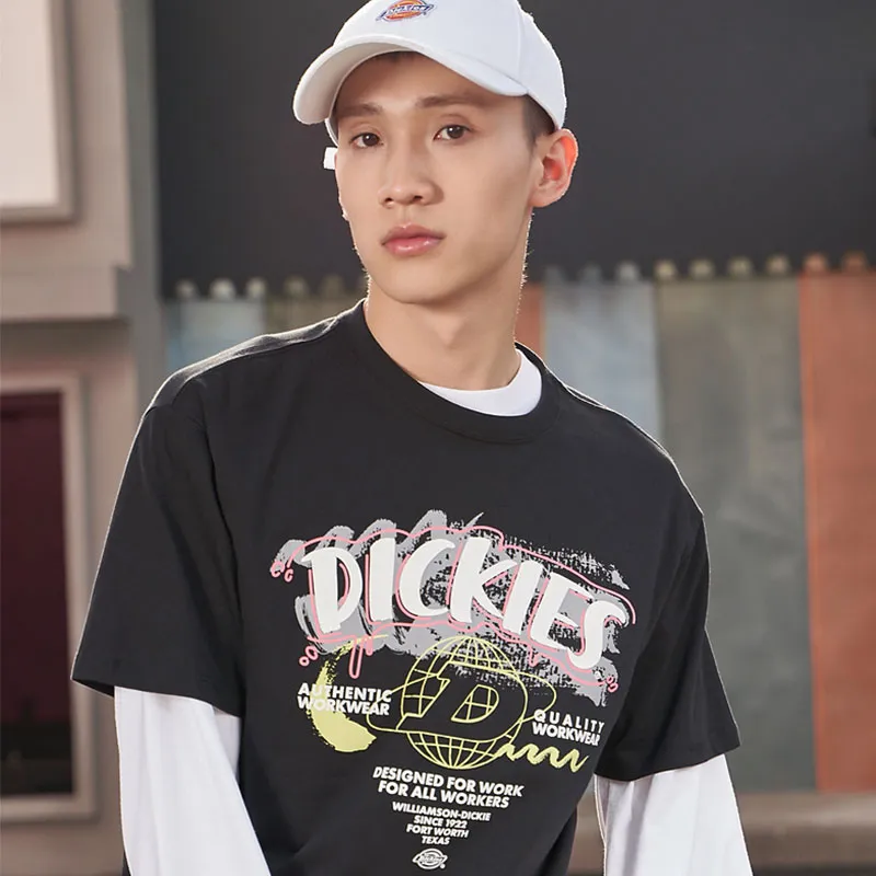 Dickies SS21 Crew Neck Fitted Straight Short Sleeved T Shirt Unisex Black-6