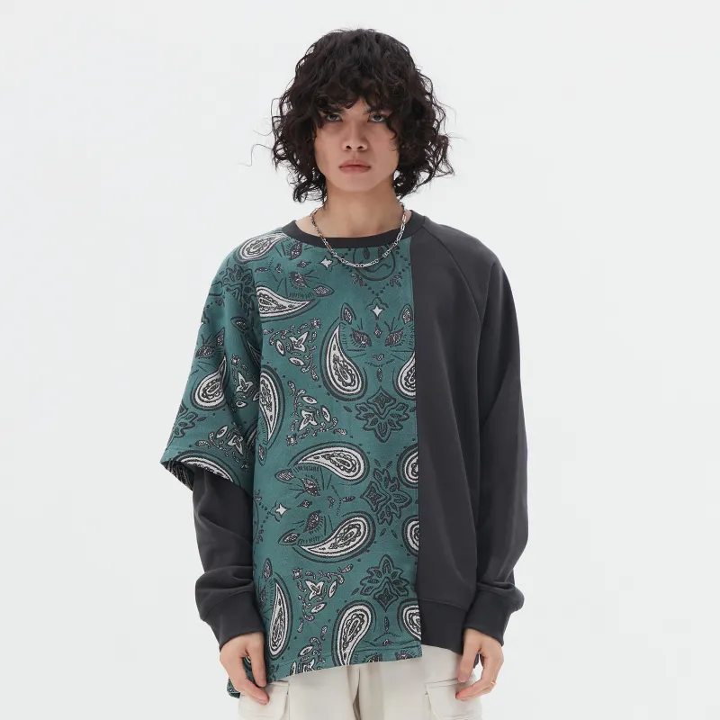 Thankque Crew Neck Sweatshirt Unisex Dark Gray-2