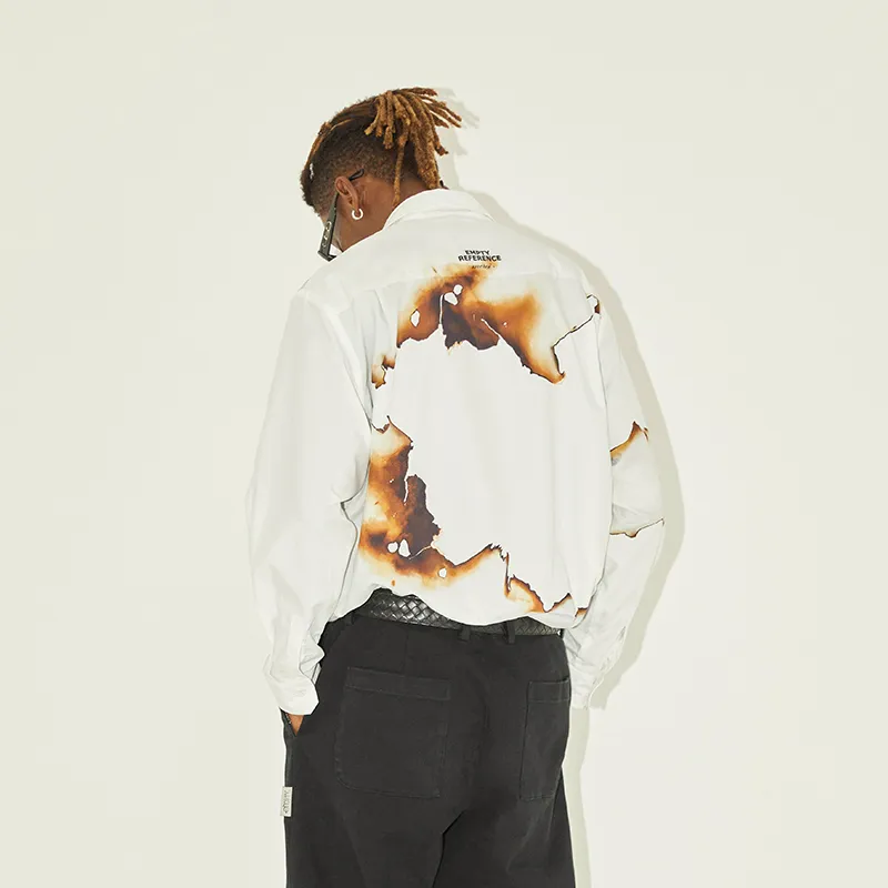 EMPTY REFERENCE Shirt Unisex Gray White-3