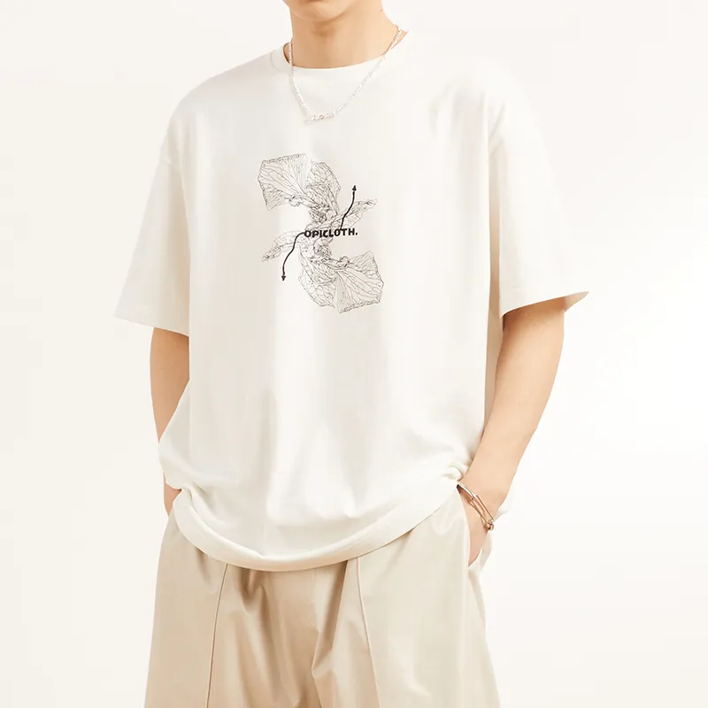 OPICLOTH SS21 Straight T-Shirt Unisex White-2