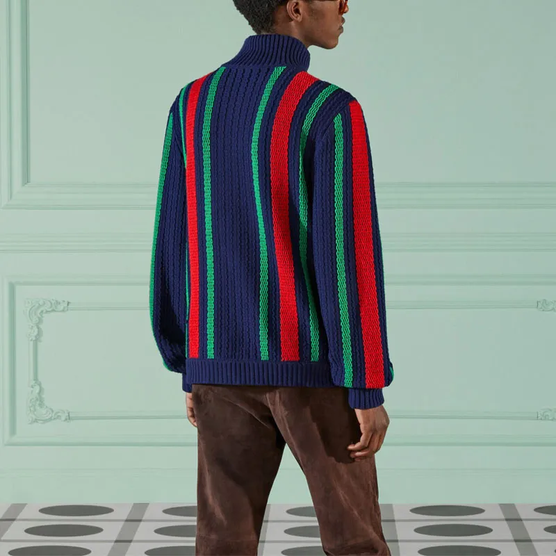 GUCCI SS23 Baseball Jacket Men's Multicolor-3