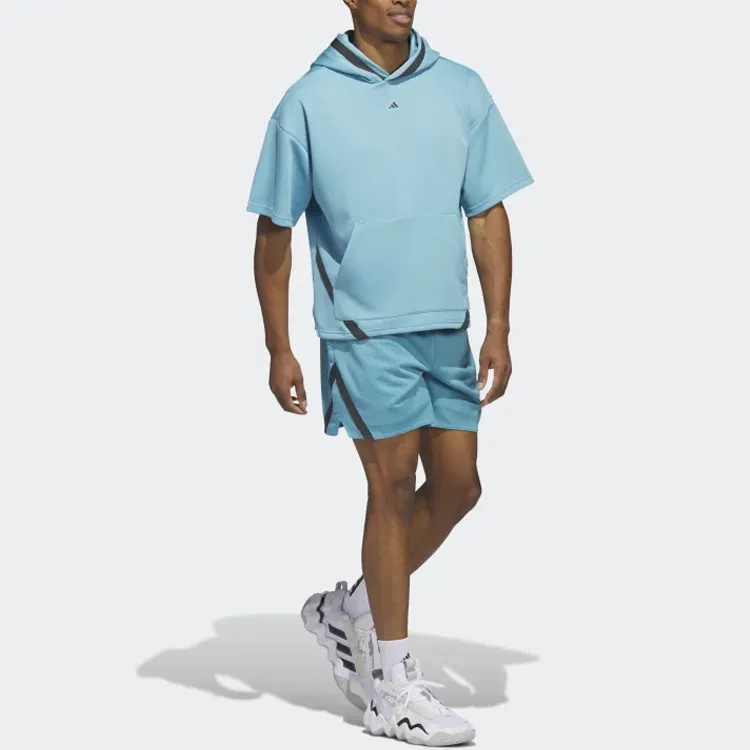 Adidas Casual Shorts Men Blue-3