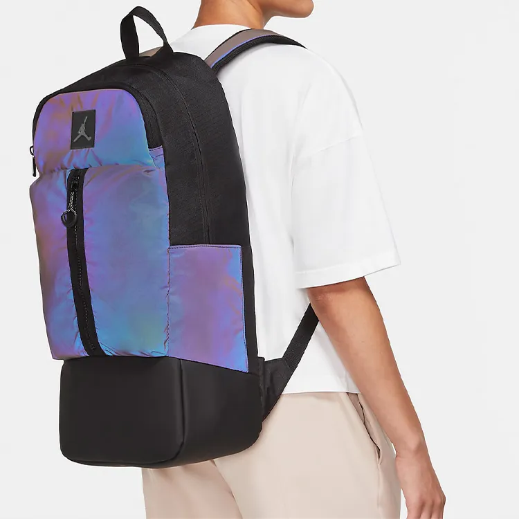 Jordan Polyester Backpack Regular Unisex Black/Reflection Silver-7