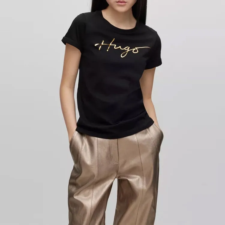 HUGO BOSS T-Shirts Women's Black-3