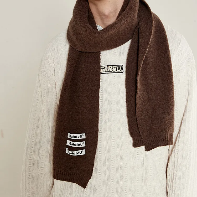 ISaluteU Knit Scarves Unisex-1