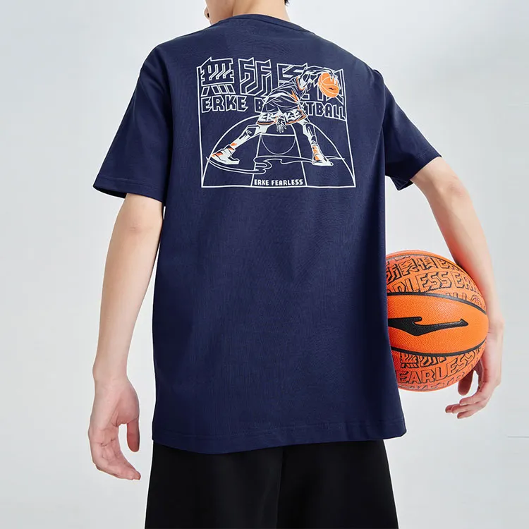Erke T Shirts Men Dusty Light Purple-3