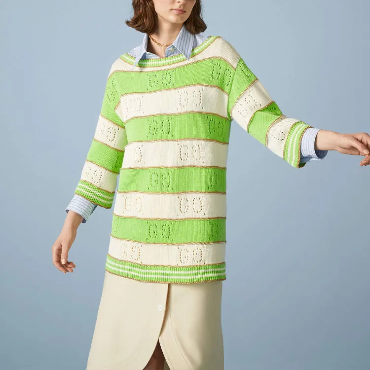 GUCCI 2010s Gg Striped Jumper-3