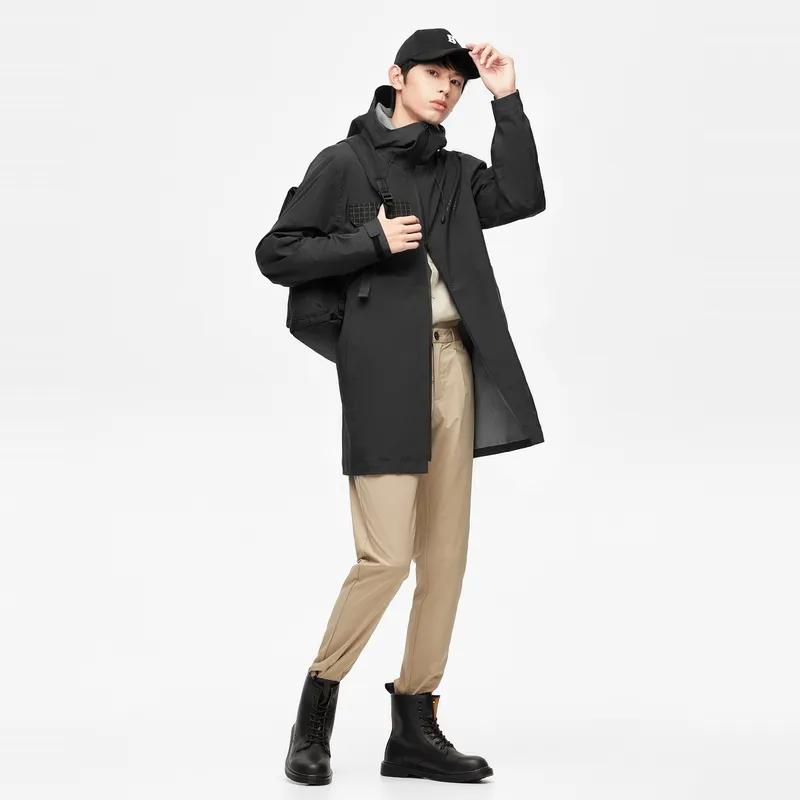 BOSIDENG Loose Fit Thin Jacket Men's Black-2