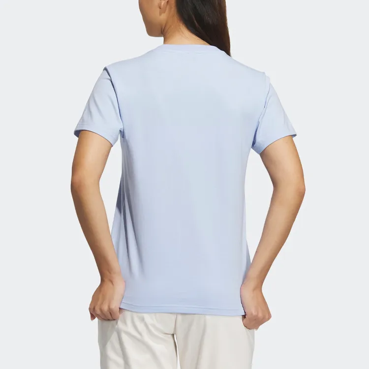 Adidas T Shirt Women's Light Pink Blue-2
