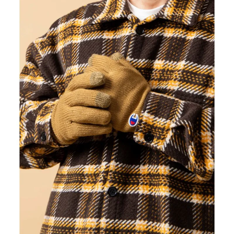 Champion Knit Gloves Unisex Khaki-1