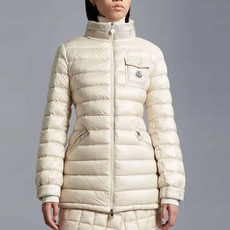 Moncler Down Jacket Women's Beige-2