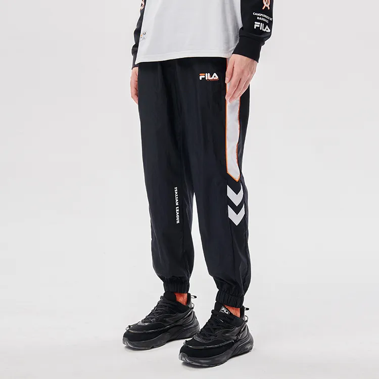 FILA FUSION Knitted Sweatpants Men Pitch Black-2
