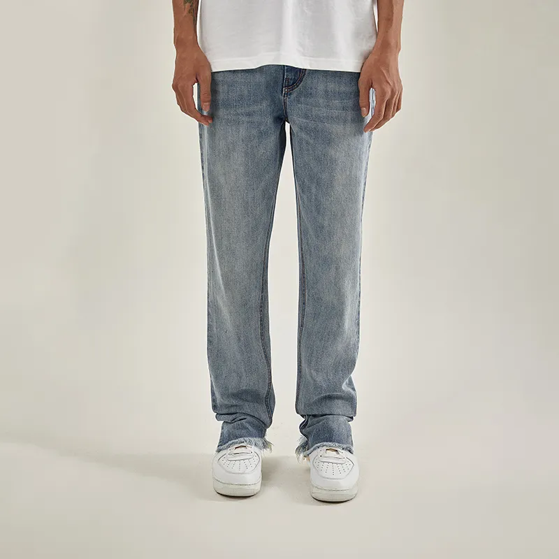 BONELESS Tapered Pants Jeans Unisex Blue-2