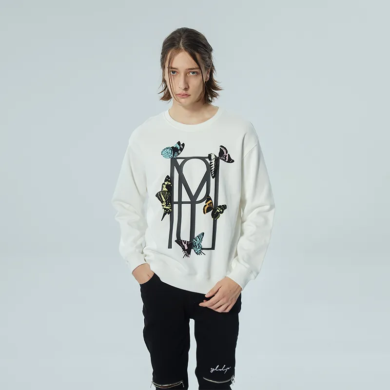 YLDP Sweatshirts Unisex White-3