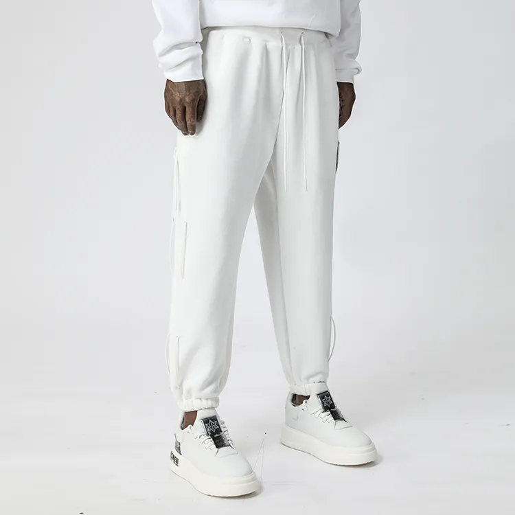 NORVINCY Thermal Breathable Elastic Waistband Casual Pants Unisex-4