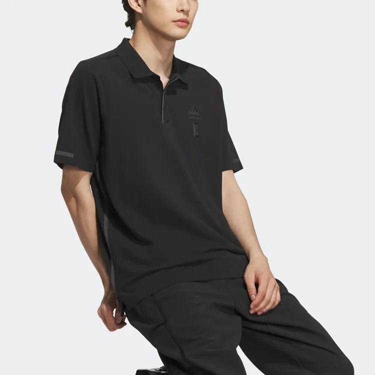 Adidas Wuji Series Polo Shirts Men Black-3
